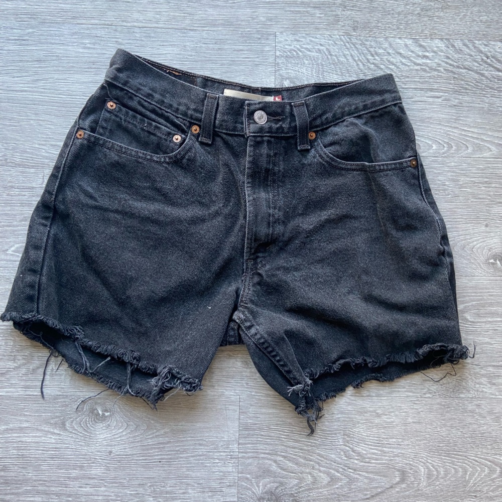 Black Levis Denim Women's Shorts